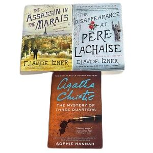 Mystery Novel Set by Claude Izner and Agatha Christie